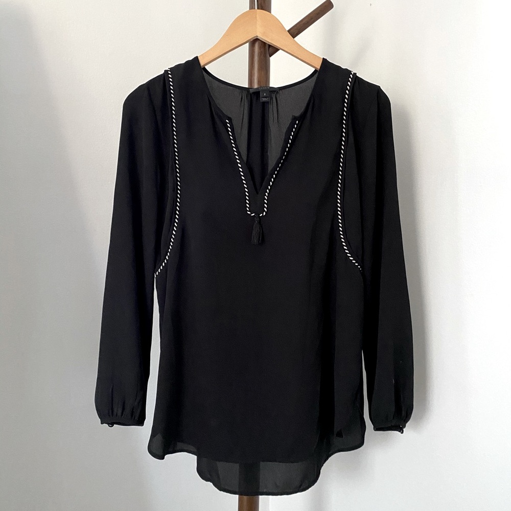 J.Crew Dressy, Sheer Tunic Blouse